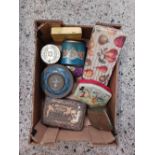 QTY OF MISC VINTAGE TINS