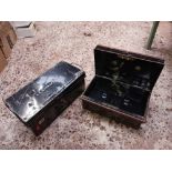 2 CASH OF DOCUMENT METAL BOXES