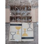2 BOXES OF LUMINARC CHAMPAGNE GLASSES,