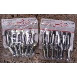 TWO DOZEN STAINLESS STEEL CLOTHES PEGS