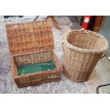 2 CANE BASKETS