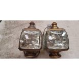 2 MODIFIED BRASS LAMPS BY DUCELLIER,