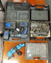 CASED 30 VOLT CORDLESS POWER DRILL, CASED SET OF DRILL BITS,