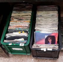 2 CARTONS OF MISC 45'S RECORDS,