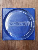 VINTAGE 1970 PLAIN NORDBERG GLASS PAPERWEIGHT