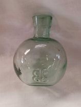 VICTORIAN GREEN GLASS WATER GRENADE USED IN FIRE FIGHTING