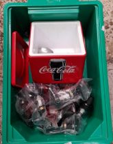 COCA COLA ICE BUCKET & A QTY OF SPIRIT MEASURES
