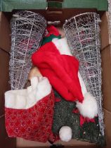 2 CARTONS OF MISC CHRISTMAS DECORATIONS
