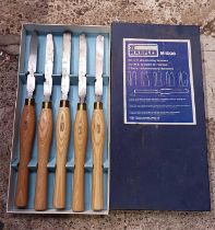 SET OF 5 MARPLES M1008 WOOD TURNING SCRAPERS - NEW IN BOX