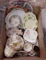 CARTON WITH MISC CHINAWARE INCL; MID WINTER,