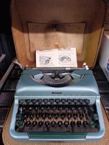 IMPERIAL GOOD COMPANION TYPEWRITER IN LEATHER CASE,