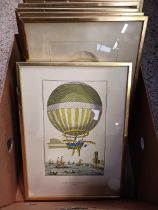 COLLECTION OF 9 F/G PICTURES OF BALLOONING