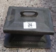 LEAD TOBACCO BOX WITH LID,