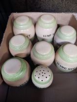 CARTON WITH CERAMIC KITCHEN JARS