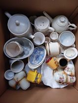 SHELF OF MISC CHINAWARE