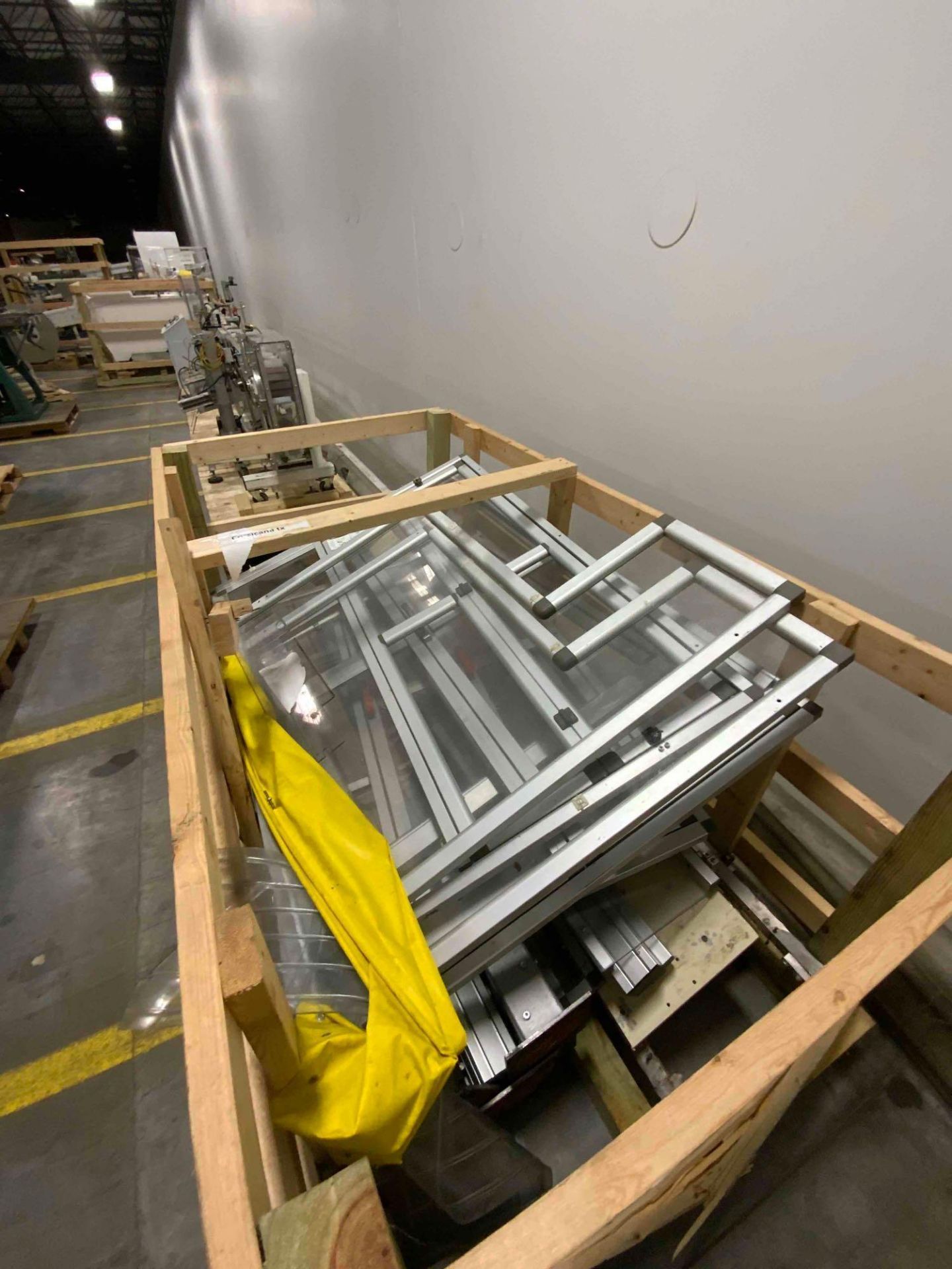 Skeleton Crated Skid of Safety Guarding w/ Posts - Image 2 of 5