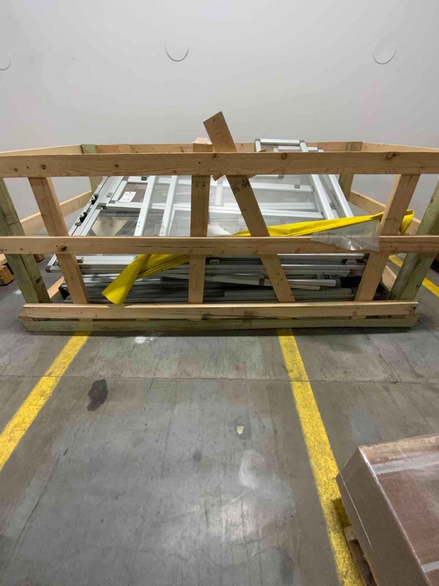 Skeleton Crated Skid of Safety Guarding w/ Posts - Image 4 of 5