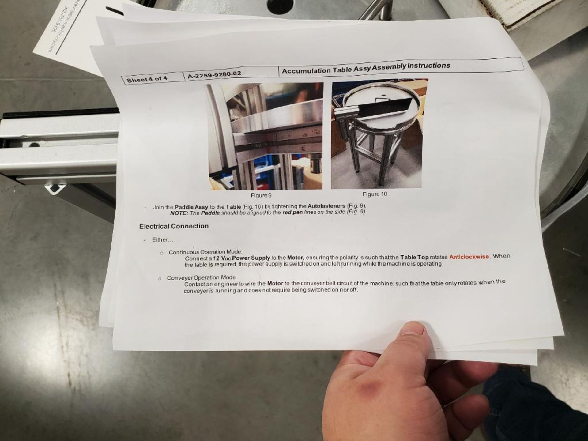 ACCUMULATION TABLE ASSY - Image 4 of 5