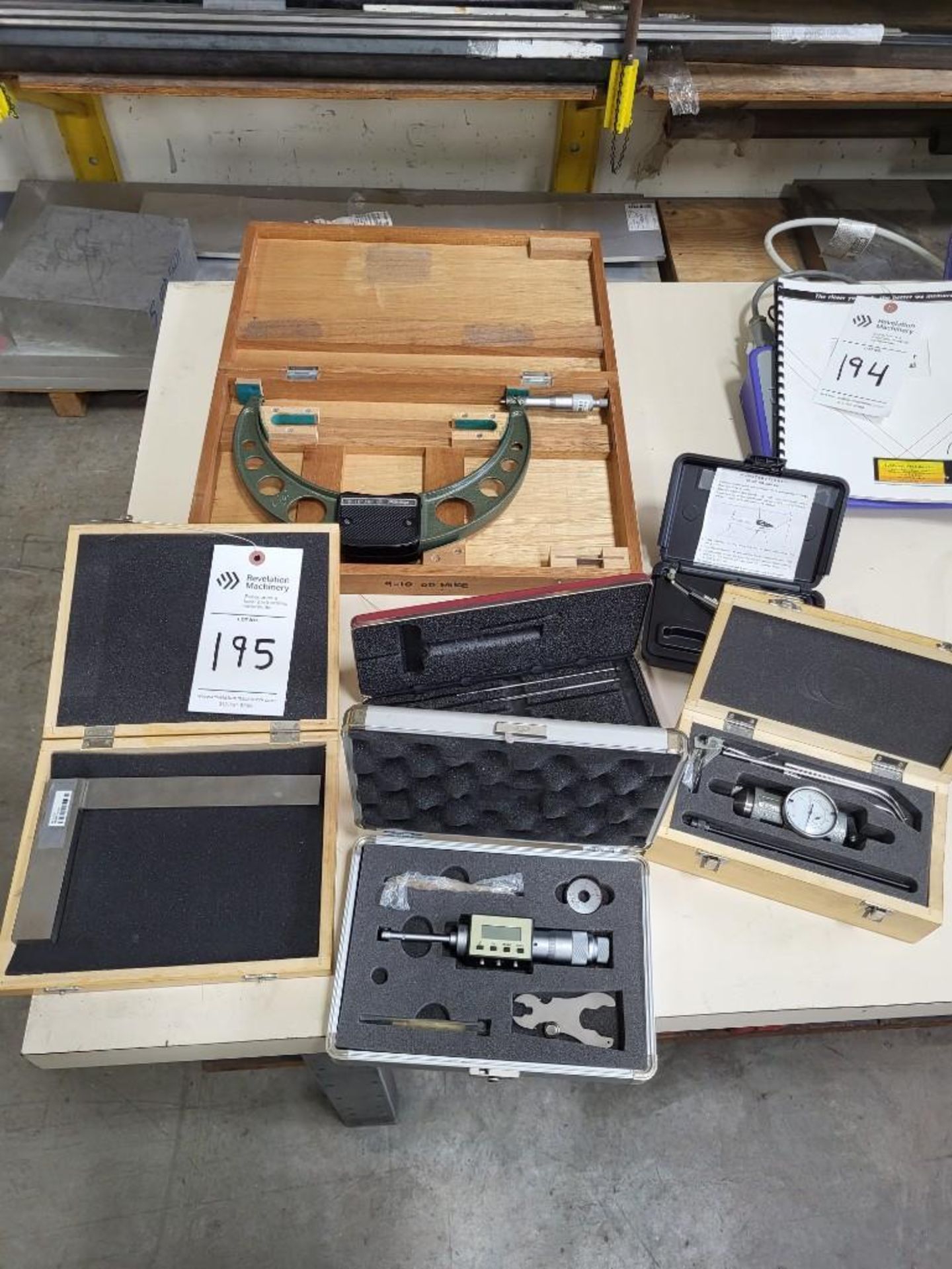 INSPECTION - ASSORTED MEASURING DEVICES; MITUTOYO MICROMETER ETC