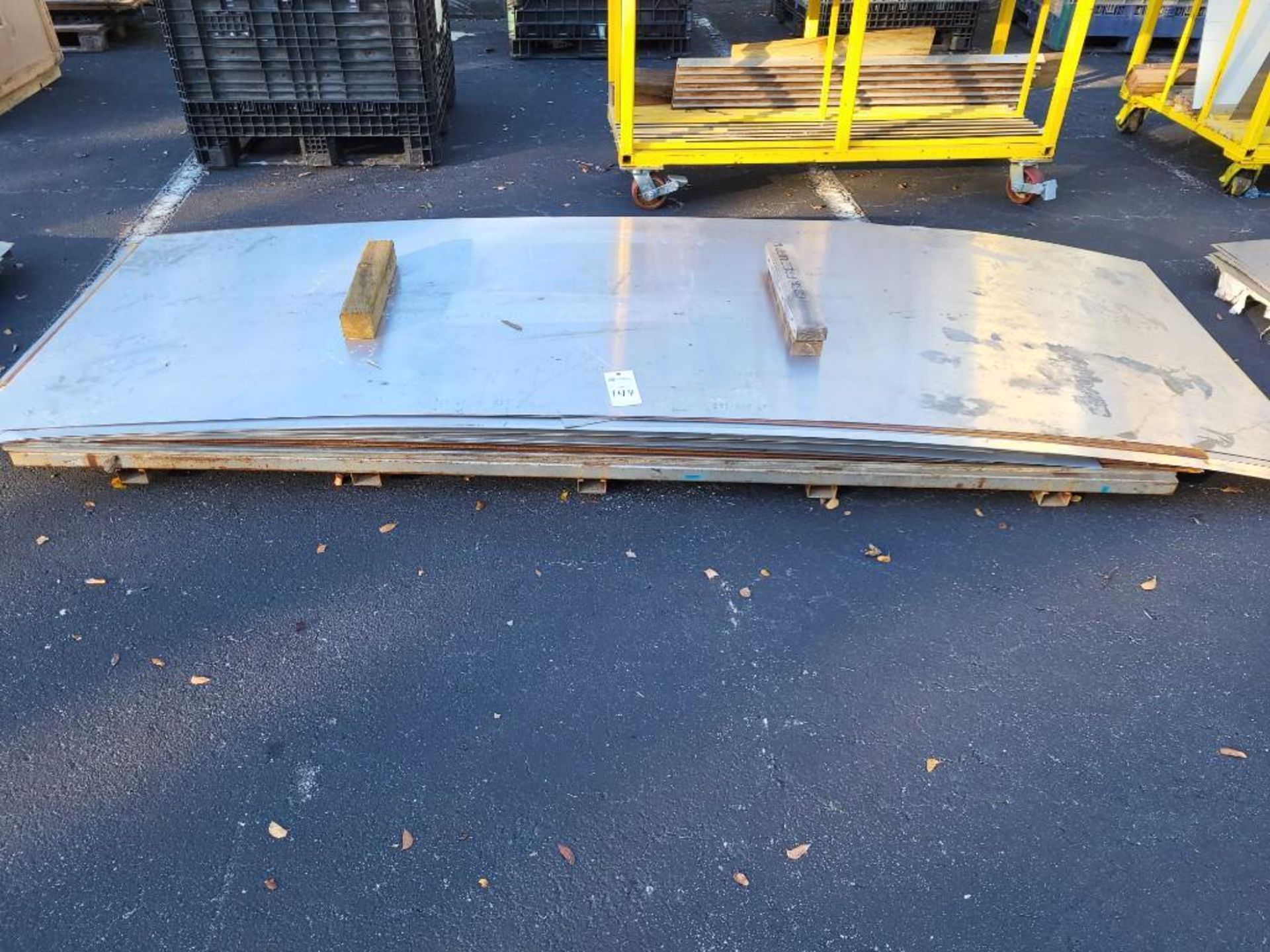 METAL STOCK - LOT OF SHEET METAL - STEEL, ALUMINUM ETC. - Image 2 of 8