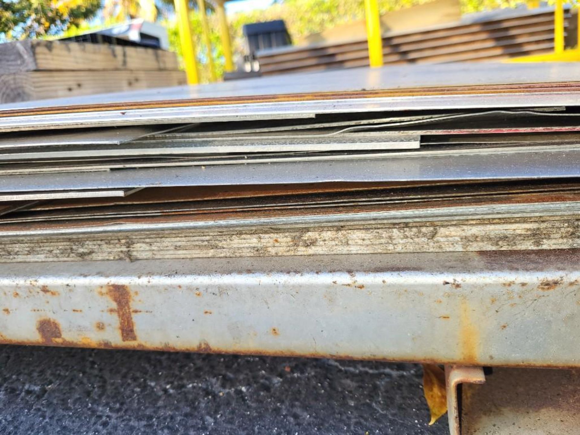 METAL STOCK - LOT OF SHEET METAL - STEEL, ALUMINUM ETC. - Image 6 of 8