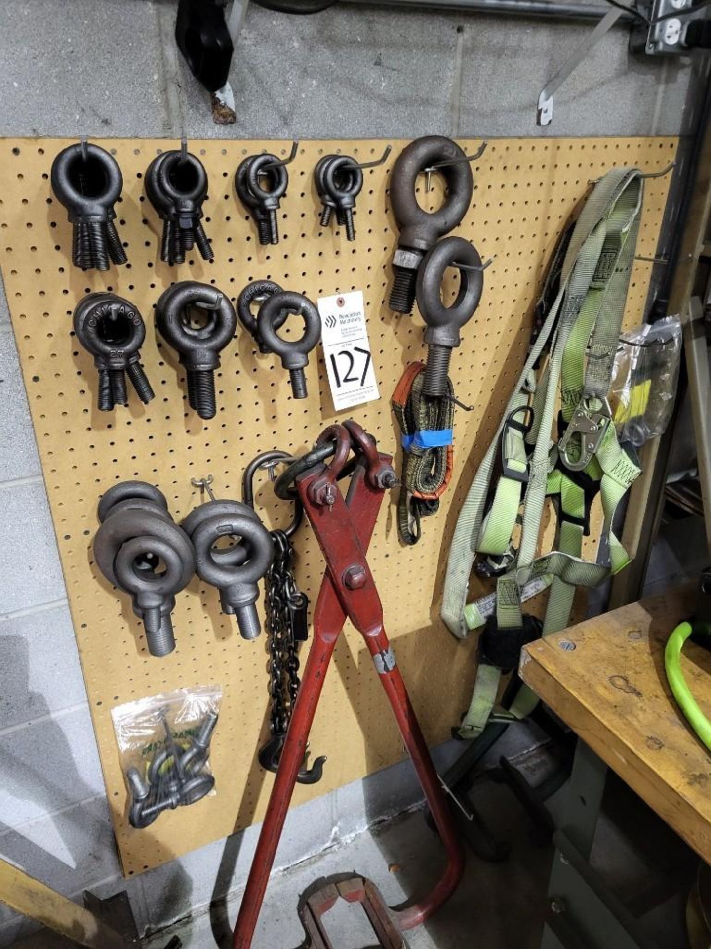 RIGGING SUPPLIES - EYE BOLTS, HARNESS, CHAINS, CLAMP