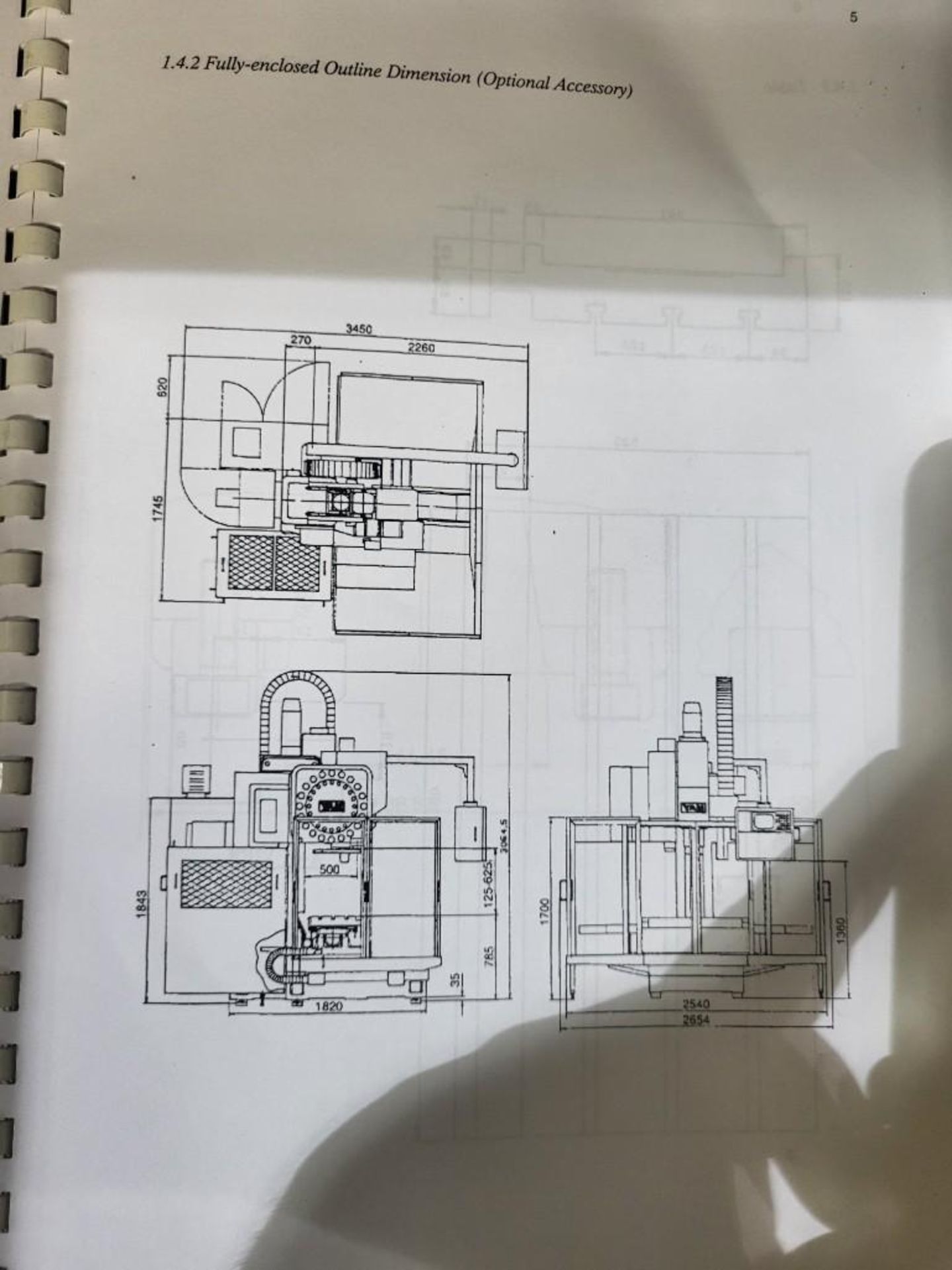 YANG MV-3A CNC VERTICAL MACHINING CENTER, FANUC 0M - Image 12 of 13