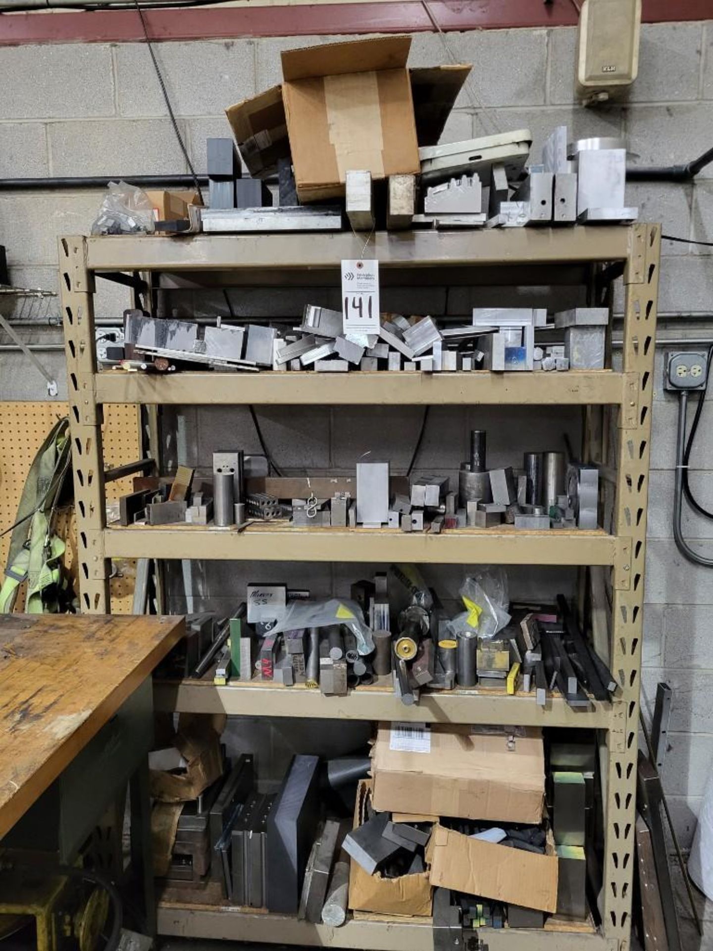 SHELF OF NEW AND SCRAP METALS