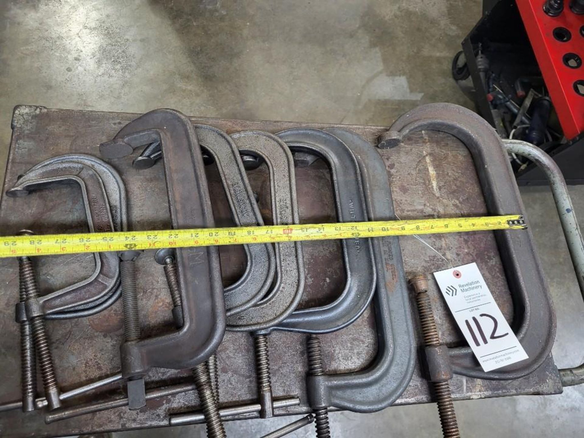 LOT OF ASSORTED C- CLAMPS 12"-6" - Image 3 of 5