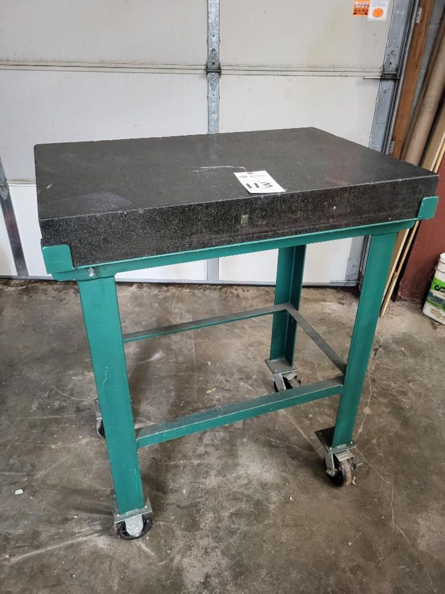 BLACK GRANITE INSPECTION TABLE WITH STAND