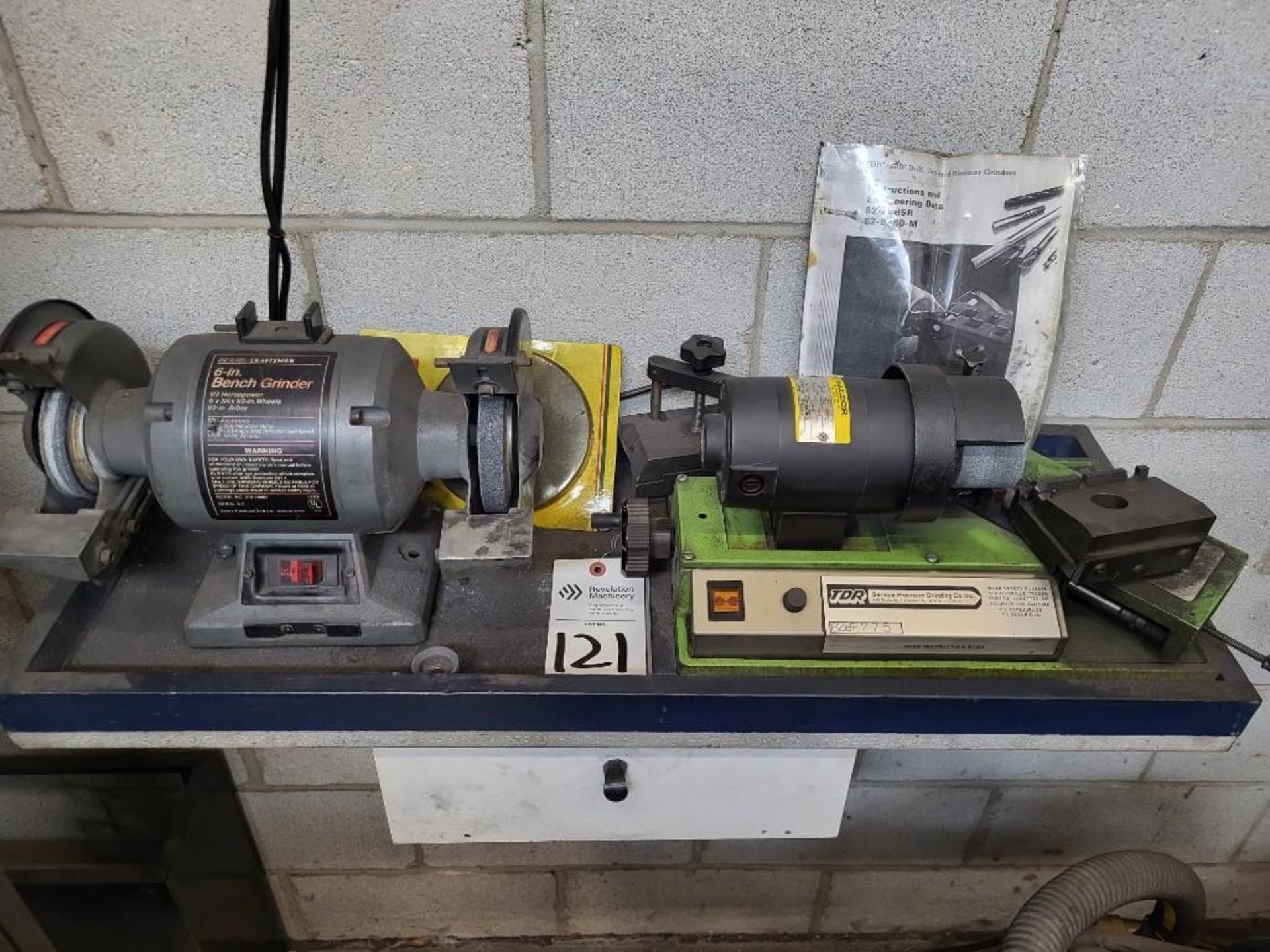 TDR DRILL TAP AND REAMER GRINDER AND CRAFTSMAN 6" BENCH GRINDER