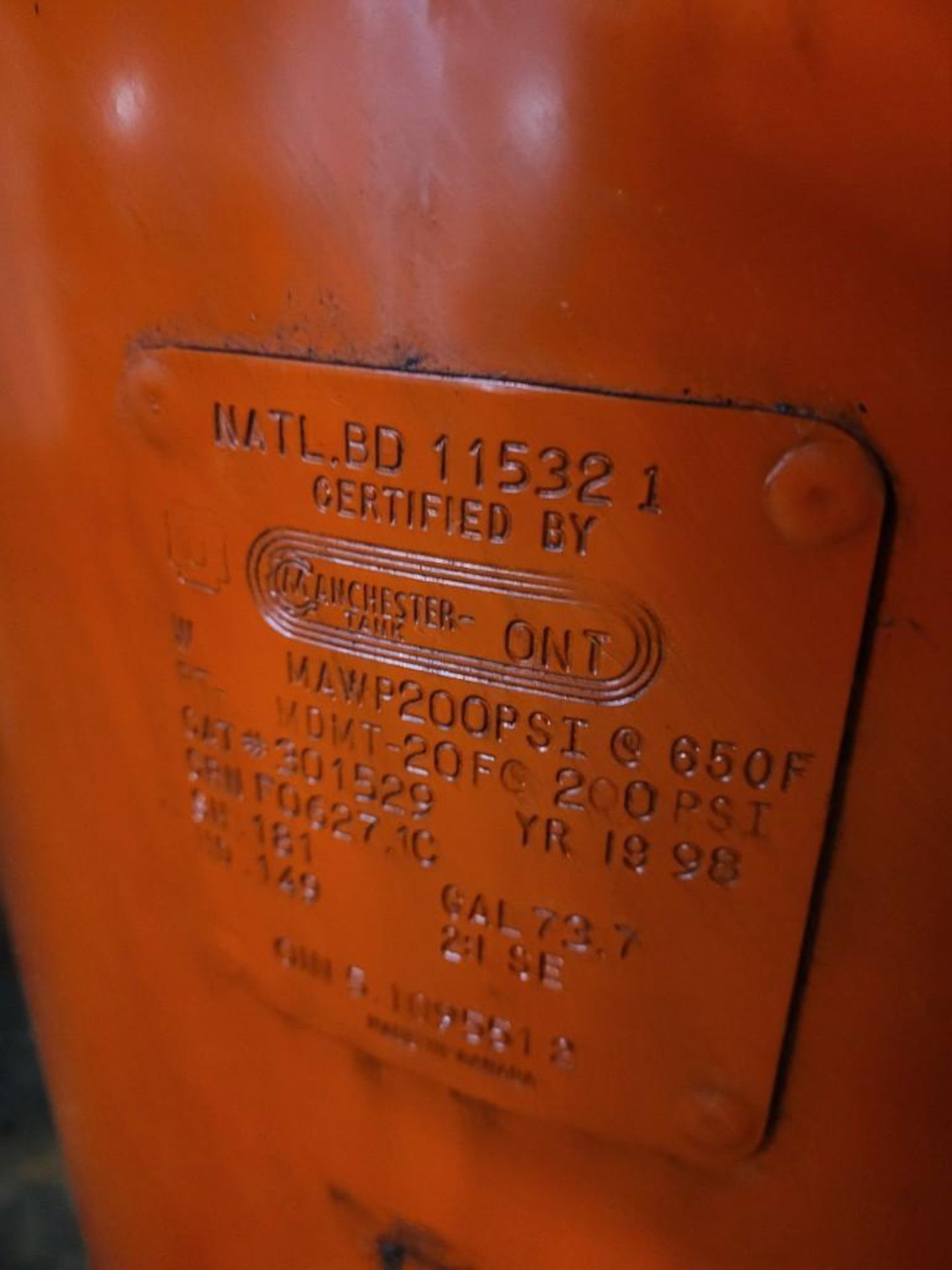 DEVILBISS MODEL 247 AIR COMPRESSOR WITH 73 GALLON TANK - Image 6 of 8