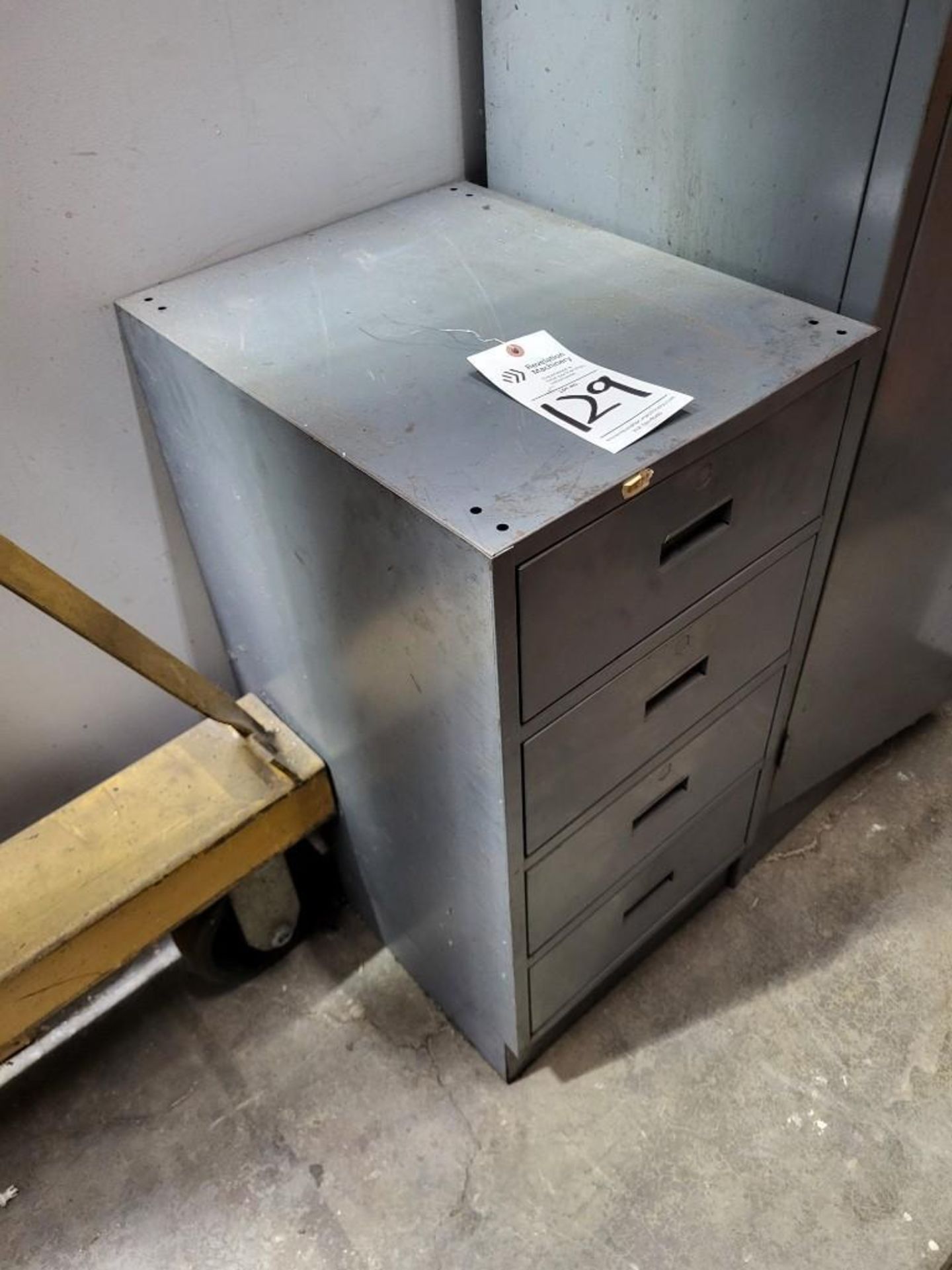 5 DRAWER STEEL CABINET WITH HARDWARE CONTENTS INCLUDED
