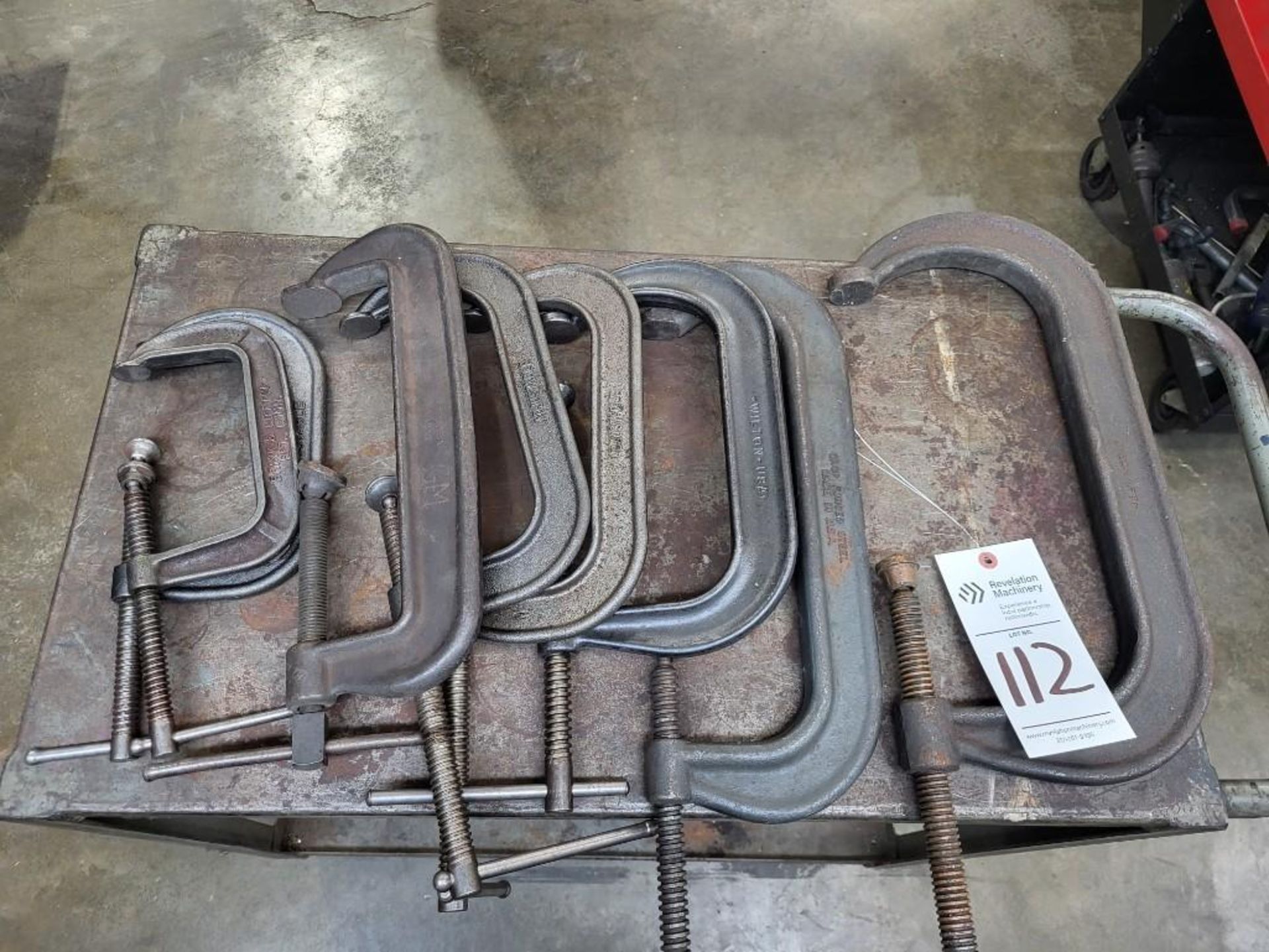LOT OF ASSORTED C- CLAMPS 12"-6" - Image 2 of 5