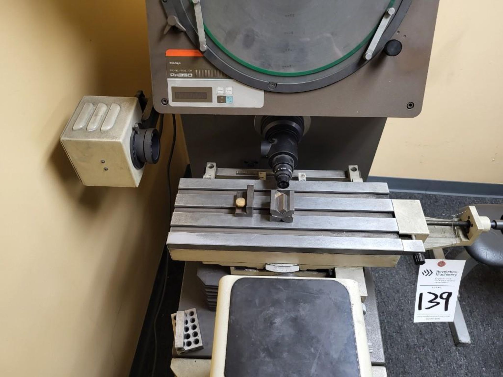 MITUTOYO PH-350 OPTICAL COMPARATOR / PROFILE PROJECTOR; FLOOR MODEL - Image 6 of 9