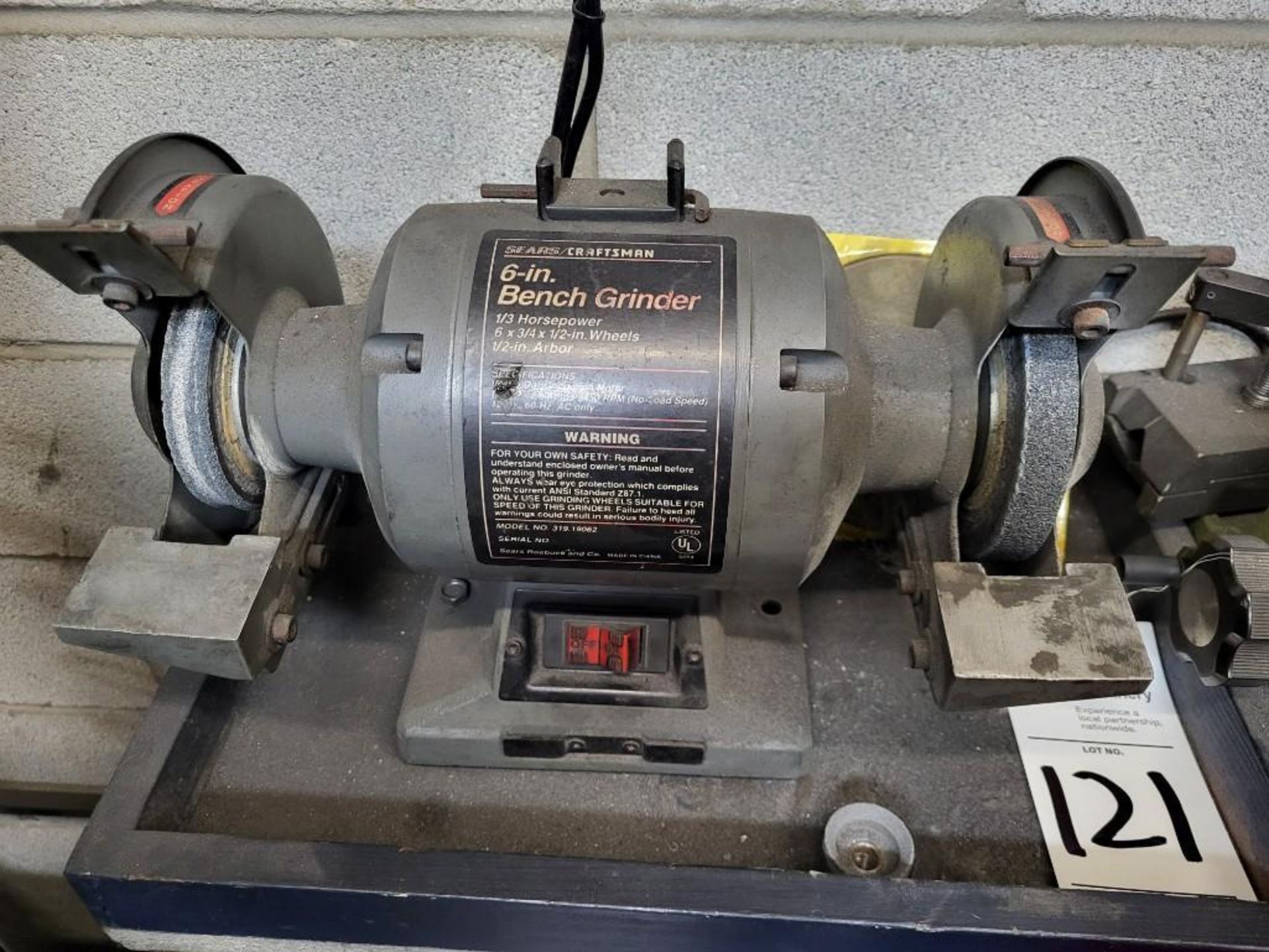 TDR DRILL TAP AND REAMER GRINDER AND CRAFTSMAN 6" BENCH GRINDER - Image 6 of 8