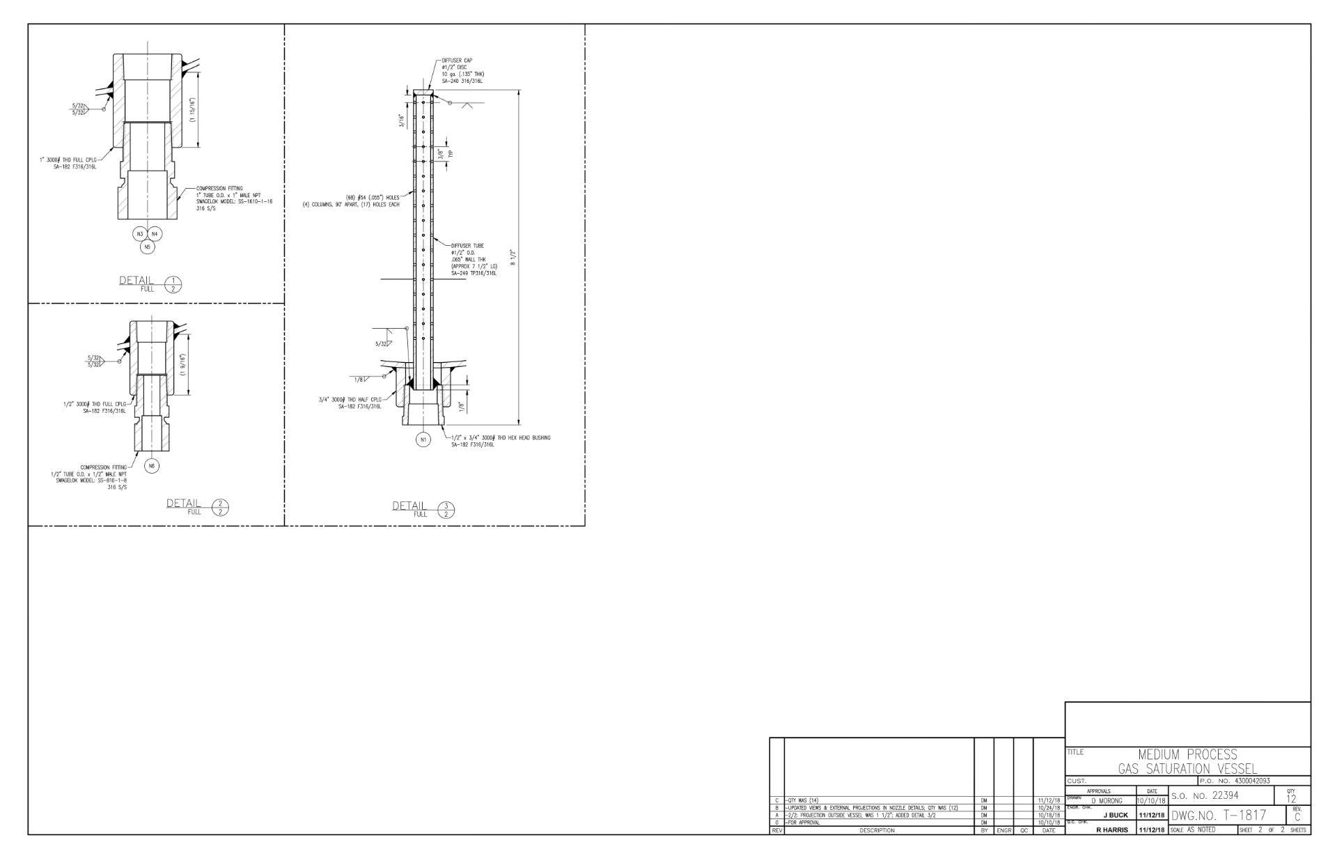 STEEL-PRO MEDIUM PROCESS GAS SATURATION VESSEL - Image 10 of 10