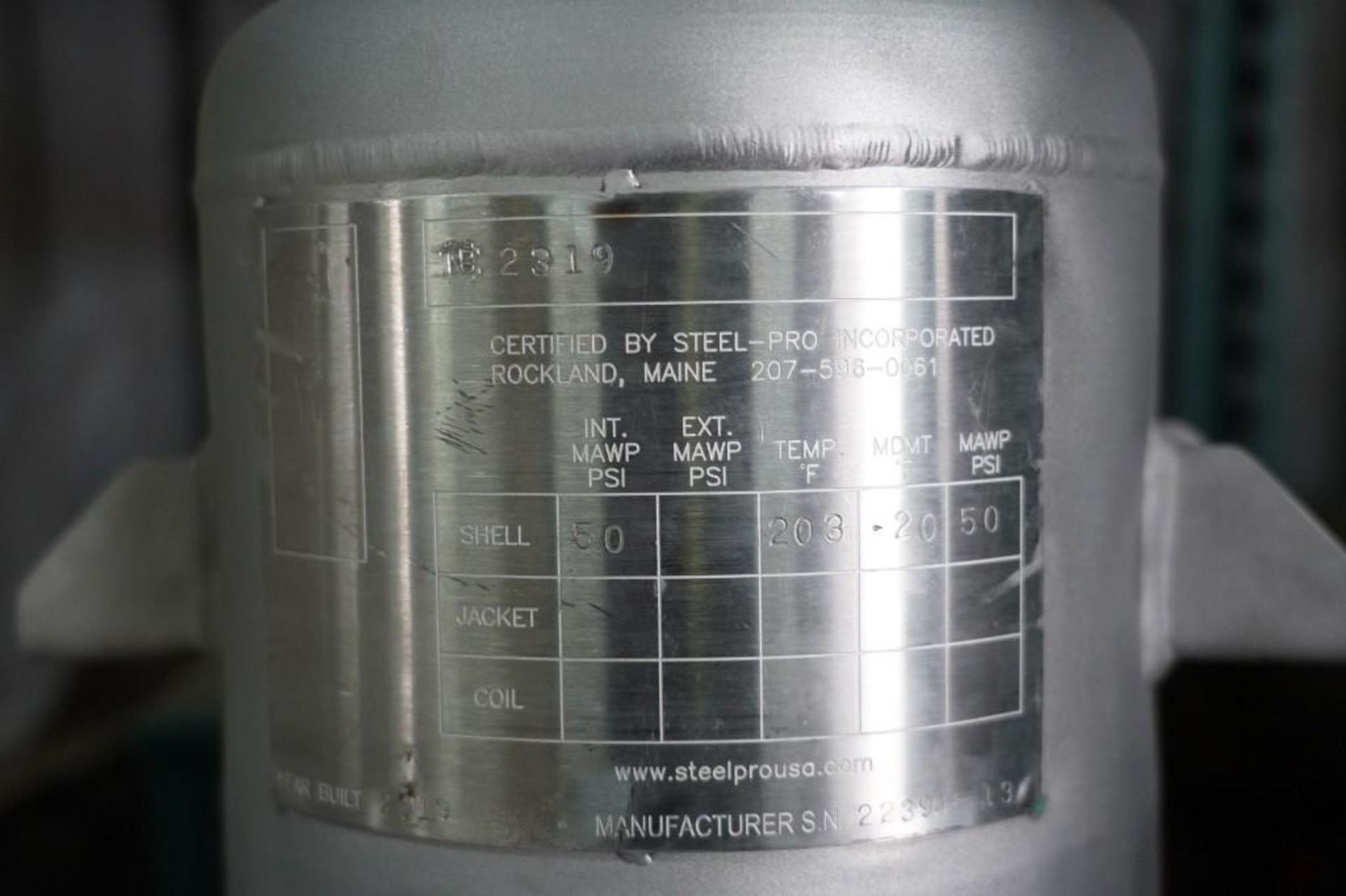 STEEL-PRO MEDIUM PROCESS GAS SATURATION VESSEL - Image 3 of 10