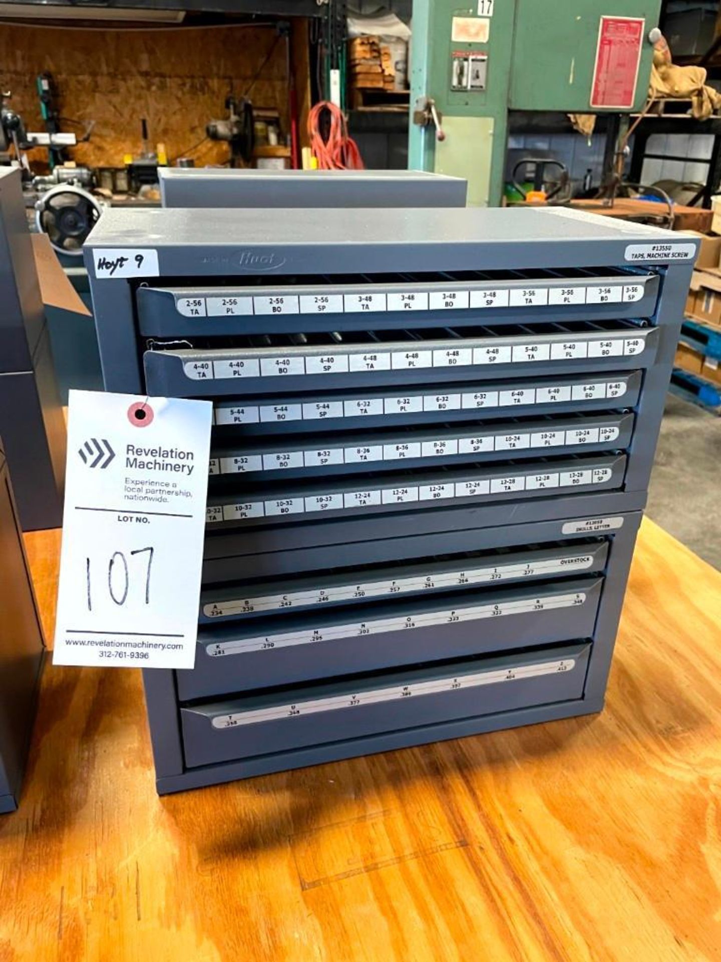 HUOT BIT AND HARDWARE STORAGE TOOL INDEX