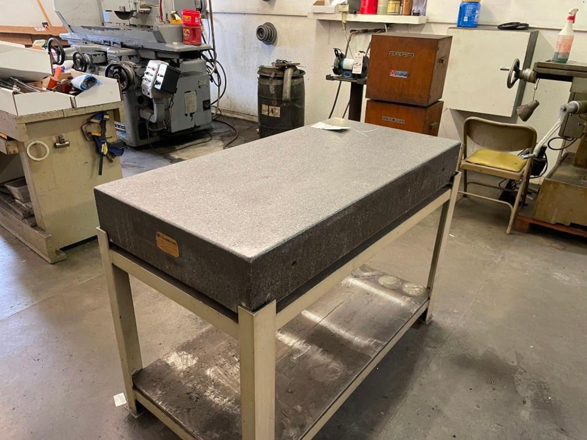 STANDRIDGE GRANITE SURFACE INSPECTION PLATE WITH STAND - Image 4 of 5