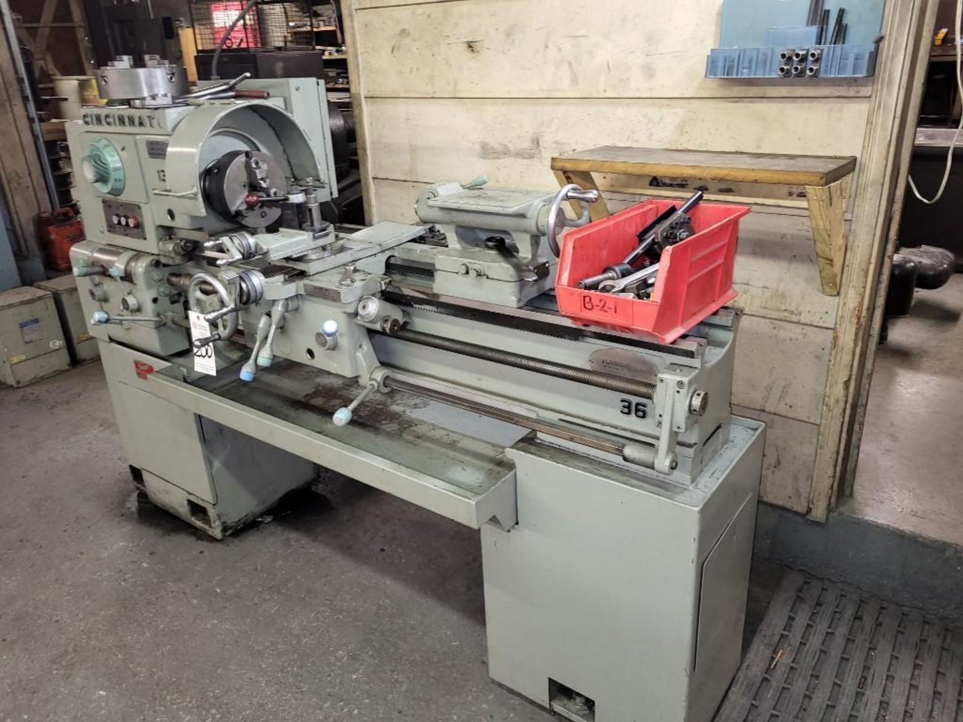 CINCINNATI 13" X 36" HYDRA SHIFT TOOLROOM LATHE - Image 2 of 17