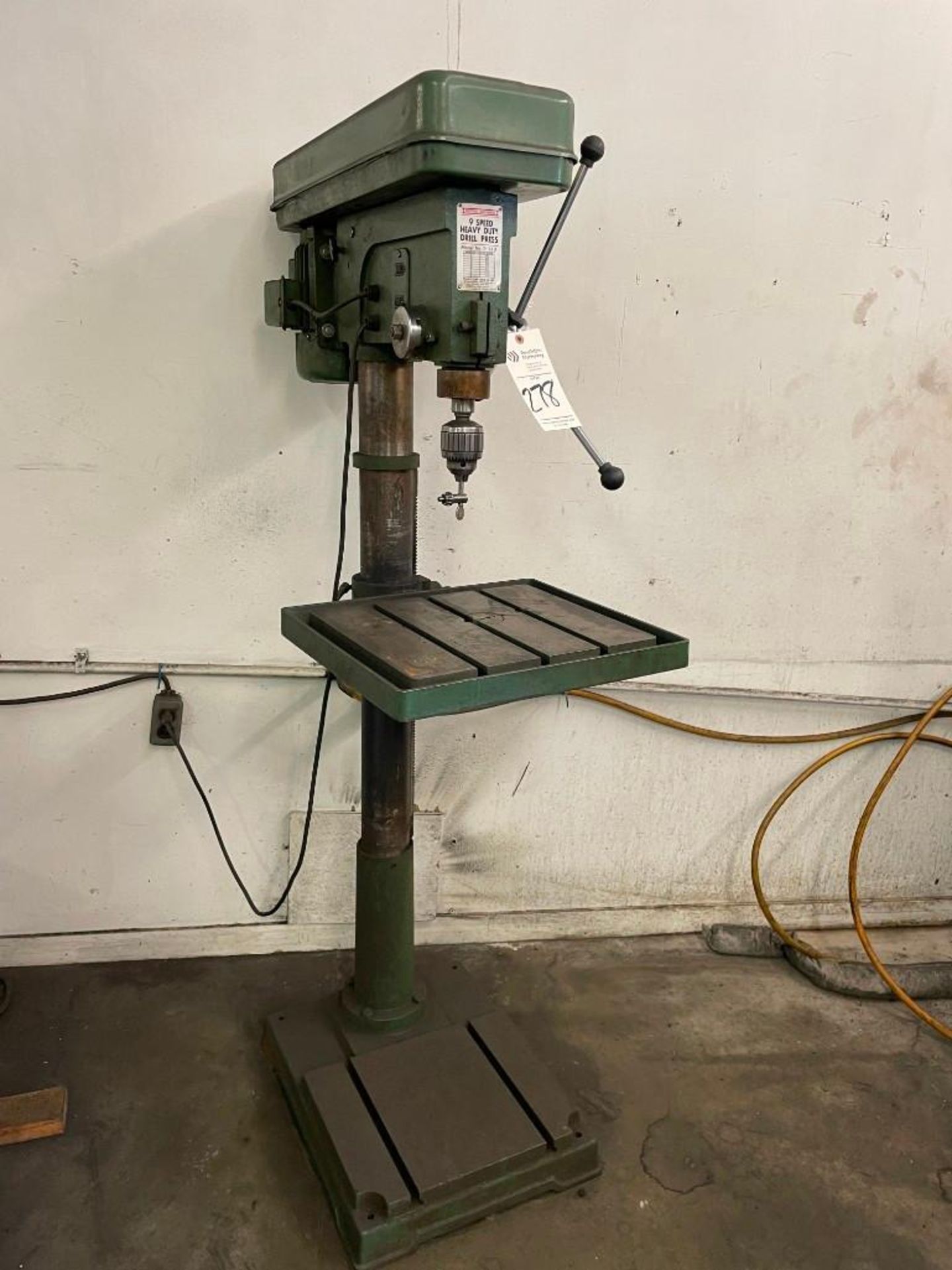 CENTRAL MACHINERY 9 SPEED DRILL PRESS MODEL T-149