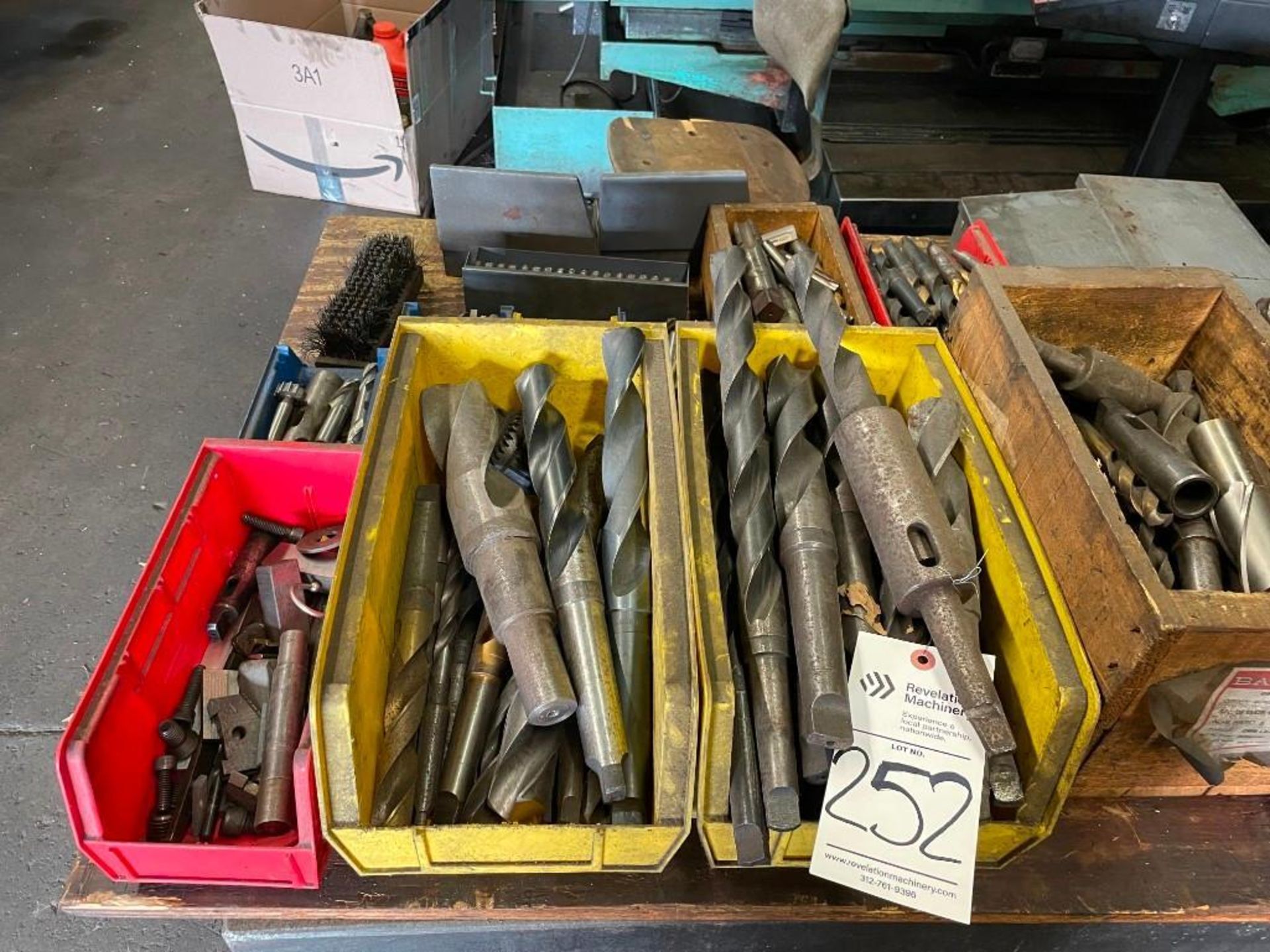 LARGE LOT OF DRILL BITS, REAMERS, IMPACT SOCKETS, MILLING AND LATHE TOOLING