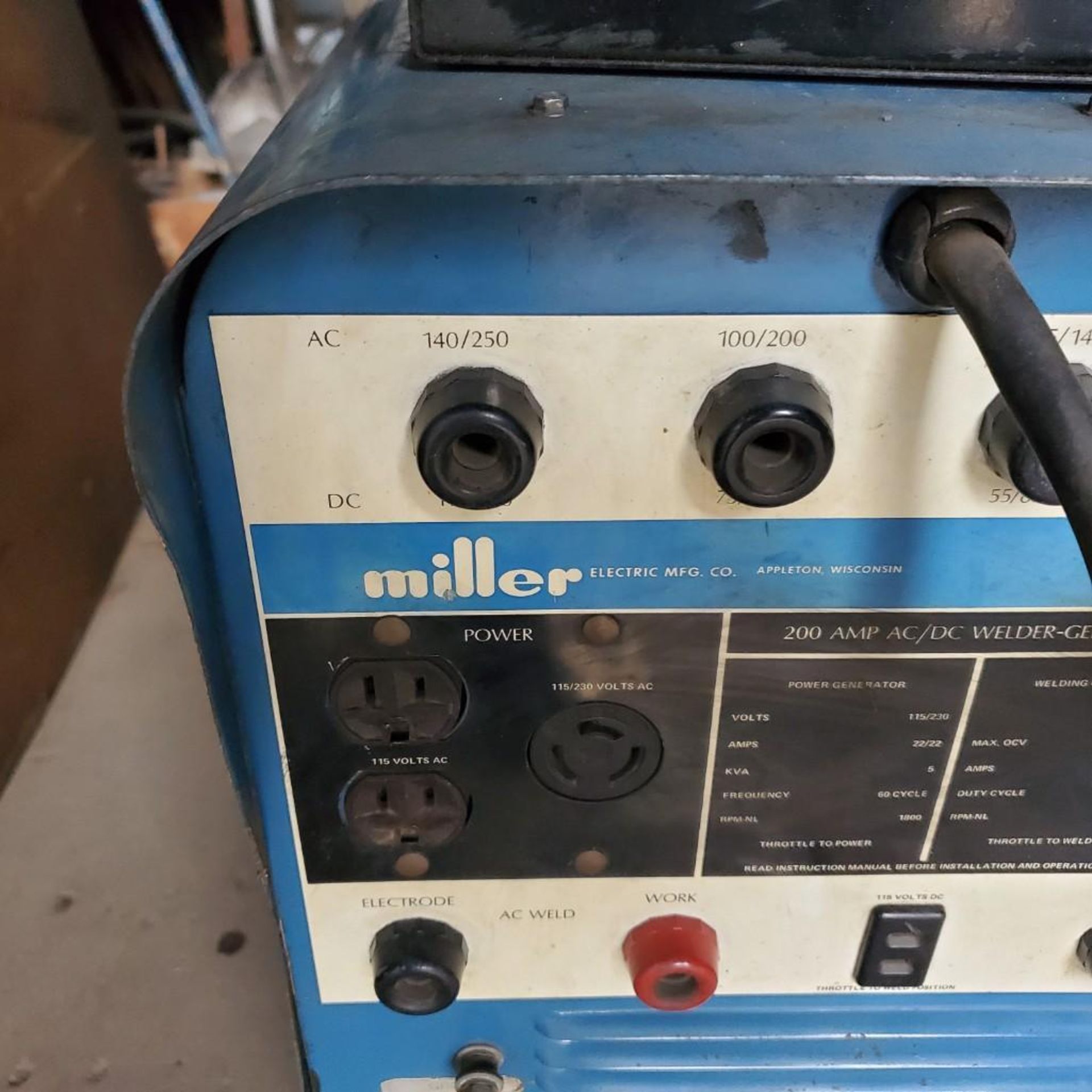 MILLER AEAD-200LE WELDER/GENERATOR - Image 3 of 13