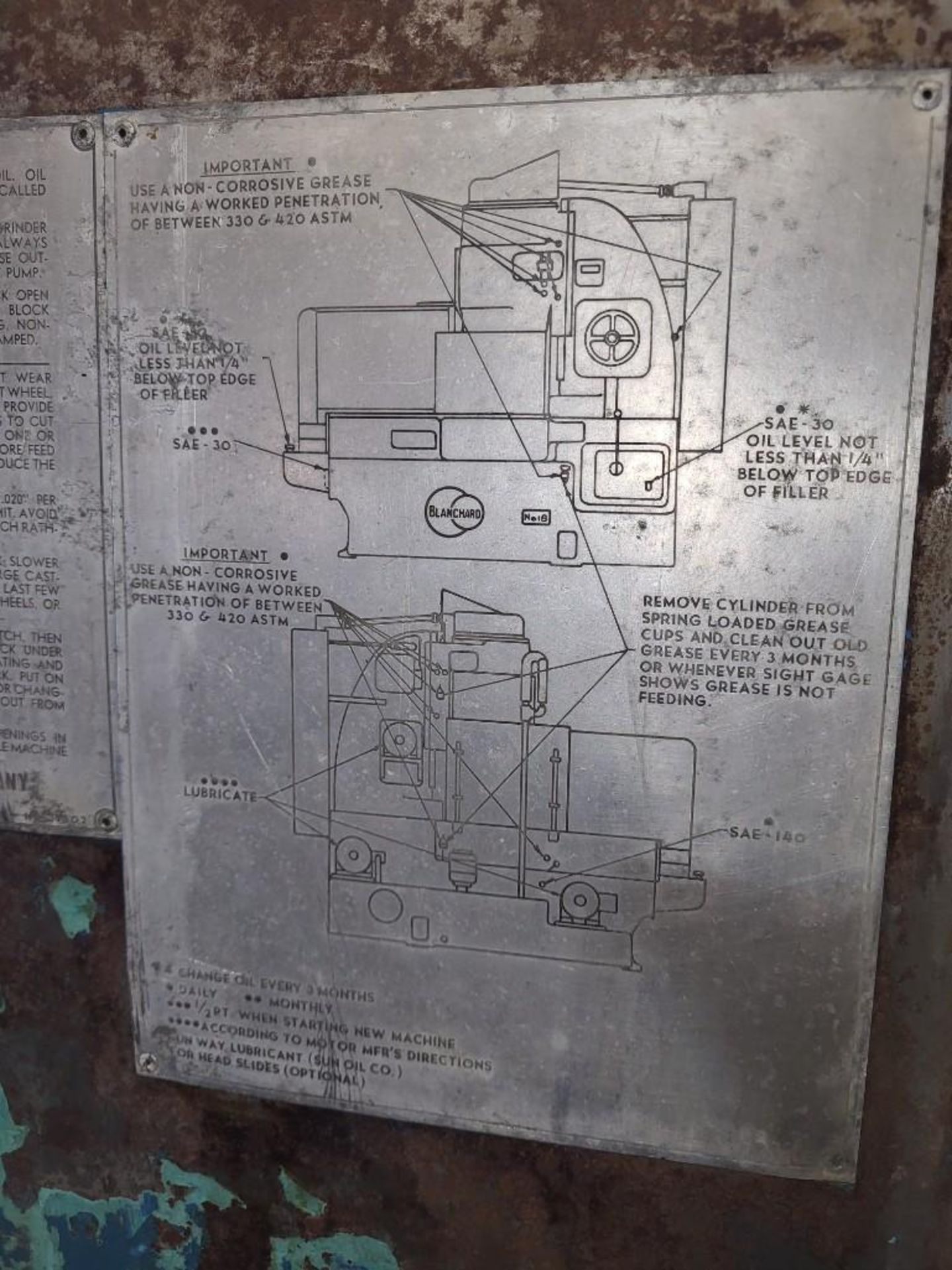 BLANCHARD NO. 18 18×36 ROTARY GRINDER: SN: 10085 - Image 15 of 16