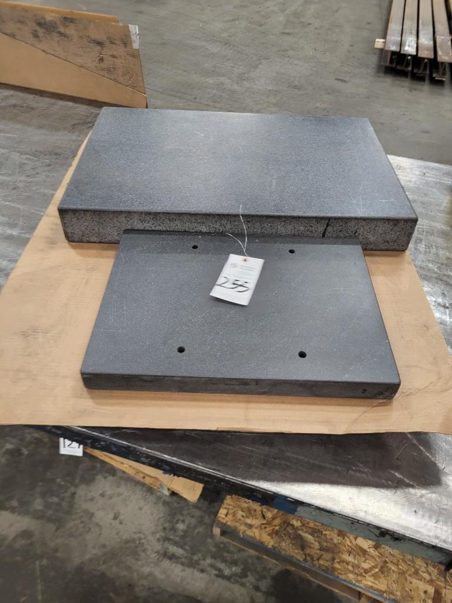 (2) BLACK GRANITE INSPECTION SURFACE PLATES; MITUTOYO GRAPLATE