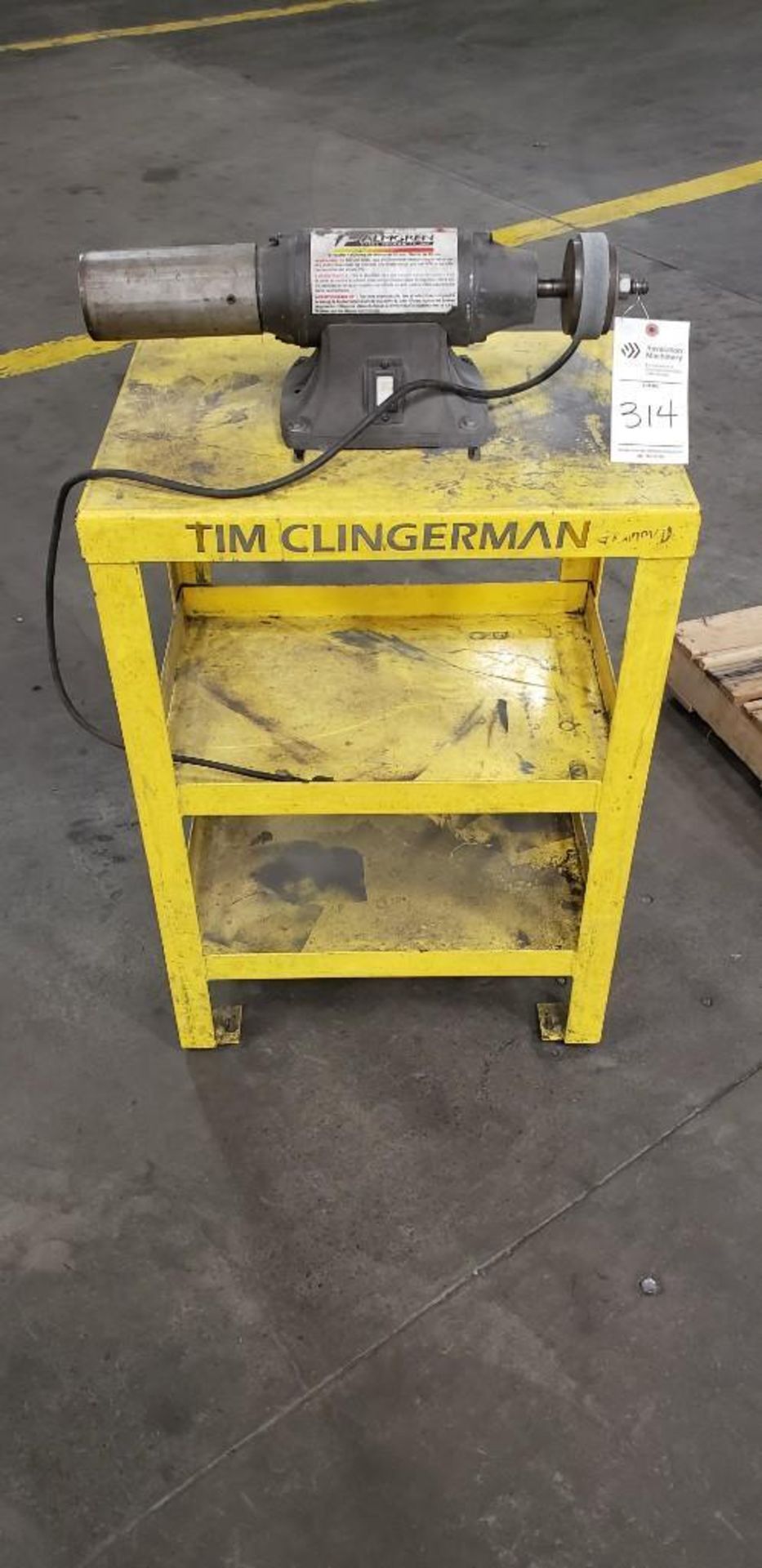 PALMGREN 8" BUFFER MODEL 82083A WITH STEEL STAND