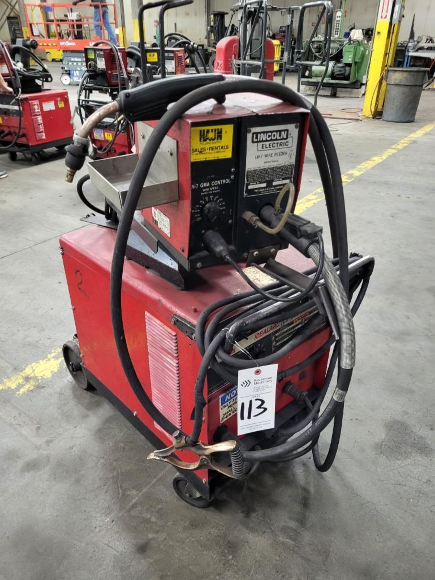 LINCOLN ELECTRIC CV-300 MIG WELDER WITH LN-7 WIRE FEEDER