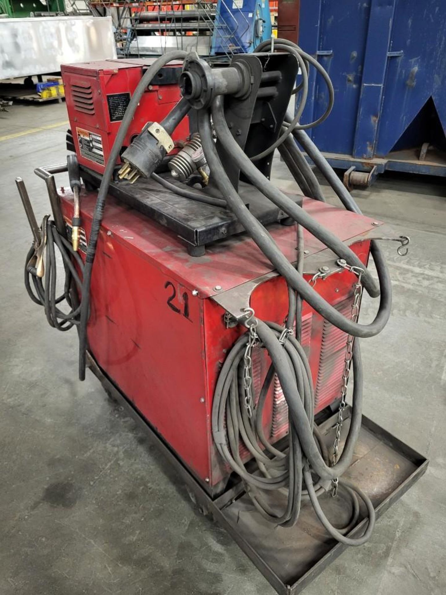 LINCOLN ELECTRIC CV-400 MIG WELDER WITH LN-7 WIRE FEEDER - Image 3 of 9