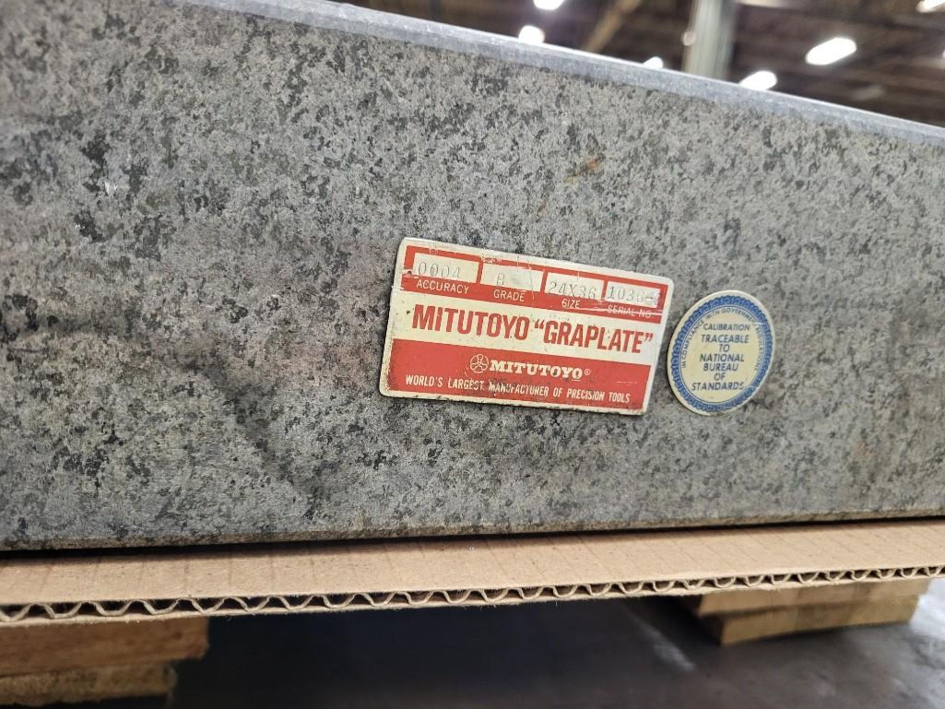 (2) BLACK GRANITE INSPECTION SURFACE PLATES; MITUTOYO GRAPLATE - Image 10 of 10